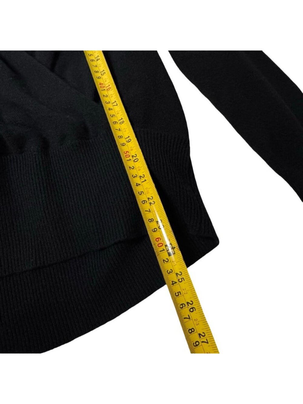 Neiman Marcus 100% Cashmere Wrap Sweater Sz L Minimalist Quiet Luxury - Picture 6 of 7